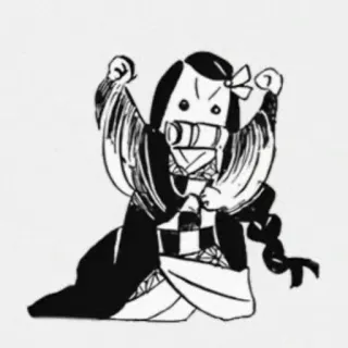🌸 Nezuko Kamado Demon Slayer 네즈코, 귀멸의 칼날, 애니메이션, 만화, SD캐릭터, 만화 telegram sticker