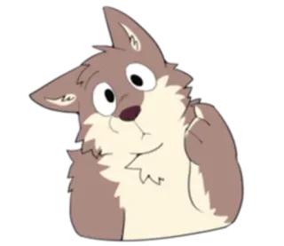 🏞 Cartoon, Tier, Hund, Illustration, Aufkleber, Niedlich, Figur telegram sticker