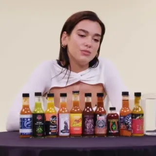 Dua Lipa; @Cielvot telegram stickers