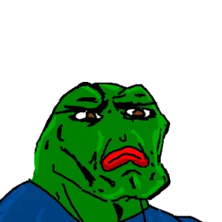 😡 Pepe the Frog pepe, ếch, meme, internet, nhân vật telegram sticker