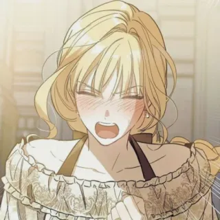 😡 女性, 金髪, アニメ, 漫画 telegram sticker