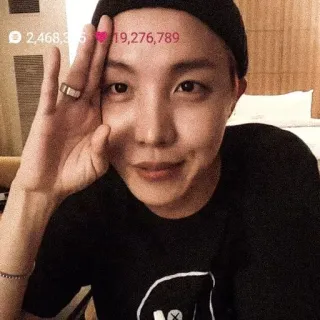 ⭐️ J-Hope J-Hope, BTS, K-Pop, 韩语, 偶像, 歌手, 名人 telegram sticker