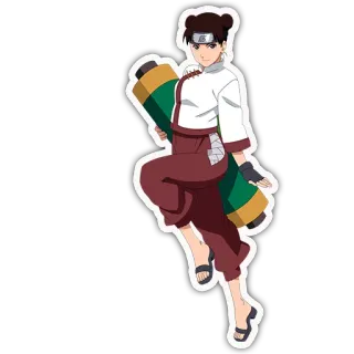 😍 Tenten Naruto Tenten, Anime, Ninja, Arma, Pergaminho, Personagem, Mulher, Garota telegram sticker