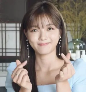 💕 Frau, Porträt, Koreanisch, Lächeln, Gesicht, Asiatisch telegram sticker