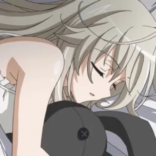 📎 anime, girl, sleeping, kawaii, character telegram sticker