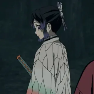 🦋 Shinobu Kocho Demon Slayer Аниме, Клинок, рассекающий демонов, Шинобу Кочо, Персонаж, Меч whatsapp sticker