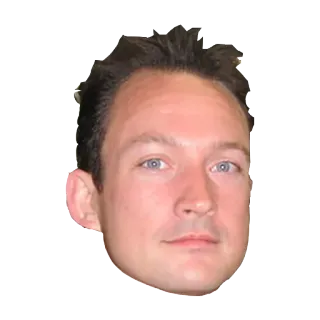 😳 uomo, faccia, ritratto, testa, persona whatsapp sticker