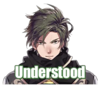 🙂 Understood anime, understood, expression, reaction telegram sticker