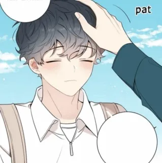🐚 pat Аниме, Манга, Милый, Питомец, Нежность, Погладить по голове whatsapp sticker