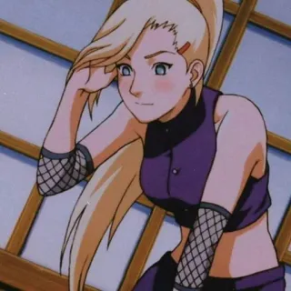 🔹 Ino Yamanaka Naruto Anime, Personnage, Femme, Blonde, Ninja telegram sticker