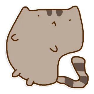 😐 Pusheen кот, мультфильм, милый, каваий, Pusheen telegram sticker
