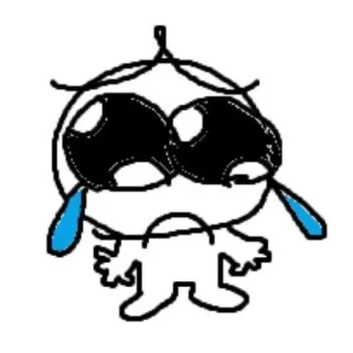 🥺 buồn, khóc, hoạt hình, cảm xúc, nước mắt telegram sticker