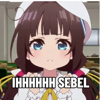 😤 IHHHHHHH SEBEL anime, girl, annoyed, cute telegram sticker