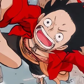 🏴‍☠️ Monkey D. Luffy One Piece anime, manga, One Piece, Monkey D. Luffy, cartoon telegram sticker