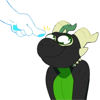 👉 dragon, dessin animé, amical, animation, mignon, fantaisie, kawaii telegram sticker