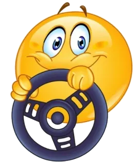🚗 Emoji, Autofahren, Lenkrad, Auto, Smiley telegram sticker