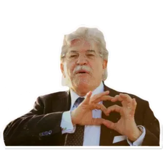 😍 мужчина, сердце, жест, костюм, официальная одежда, портрет telegram sticker