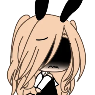 😞 Anime, Personagem, Triste, Gacha telegram sticker