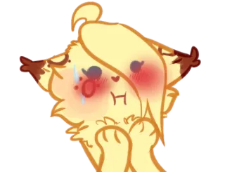 😍 cute, cartoon, crying, sad, kawaii, animated telegram sticker