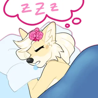 🌙 fictional animal zzz whatsapp sticker