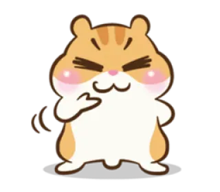 😊 仓鼠, 动物, 卡通, 可爱, 贴纸, 动画 telegram sticker