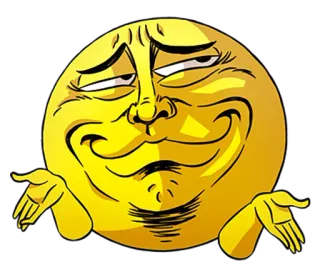 👐 Emoji, Meme, Nhún vai, Biểu cảm, Khuôn mặt telegram sticker