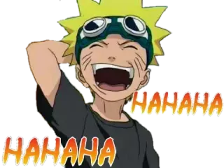 😂 Naruto HAHAHA HAHAHA anime, naruto, uzumaki, laughing, joke, funny, manga, cartoon telegram sticker