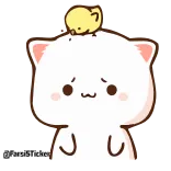 😓 kucing, anak kucing, imut, hewan, kawaii, kartun telegram sticker