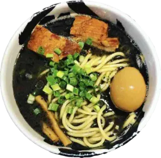 🍜 Ramen, Macarrão, Comida japonesa, Ovo, Porco, Sopa telegram sticker