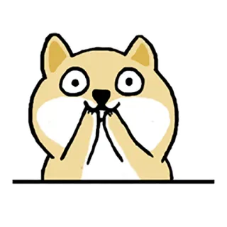 🙀 狗, 小狗, 可爱, 萌, 动物, 卡哇伊, 宠物 whatsapp sticker