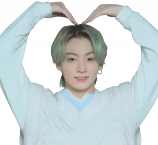 ❤️ Jungkook kpop, singer, idol, heart, bts, music telegram sticker