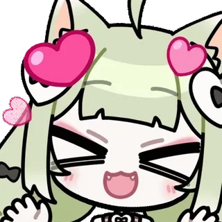😘 cat girl telegram sticker