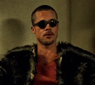 👊 Tyler Durden Fight Club Brad Pitt, Tyler Durden, Fight Club, Film, Charakter, Schauspieler telegram sticker