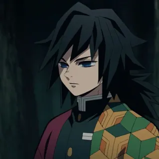 🌊 Giyu Tomioka Demon Slayer アニメ, 鬼滅の刃, 冨岡義勇, キャラクター, 漫画 whatsapp sticker