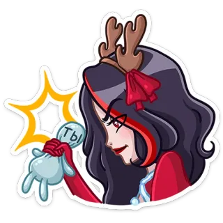 Новогодняя Лилит (@TgSticker) telegram stickers