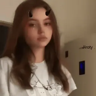 🎈 Jiroty girl, horns, cute, sticker whatsapp sticker