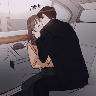 🕯 CHU kiss, love, couple, romance, anime, manga telegram sticker