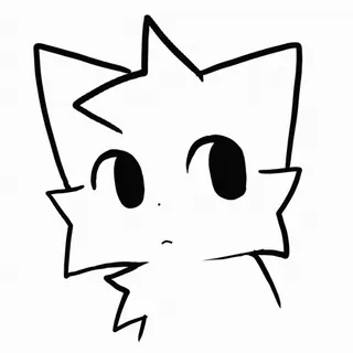 🤭 cat, cartoon, animal, drawing, sticker, cute telegram sticker