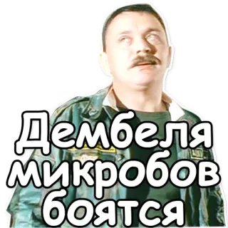 🔬 Дембеля микробов боятся leger, soldaat, demobilisatie, militair, russisch telegram sticker