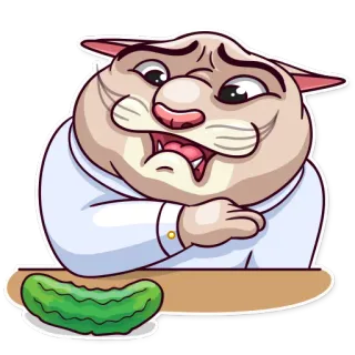 😨 kucing, acar, lucu, kartun, meme whatsapp sticker