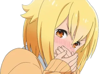 😳 anime, blush, embarrassed, cute, character, manga, anime girl telegram sticker