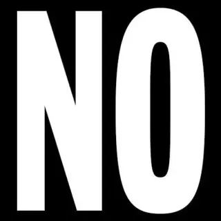 🥴 NO non, panneau, négatif, interdiction telegram sticker