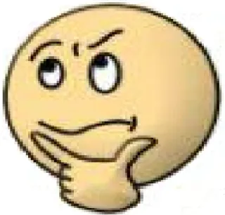 🤔 pensando, emoji, ponderando, questionando, atencioso telegram sticker