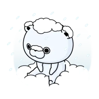 ☃️ クマ, 雪, 冬, かわいい, 漫画, 動物 telegram sticker