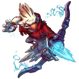 🦅 Fantasy, Videogioco, Uccello, Arciere, Arco, Freccia, Combattimento, Fantascienza telegram sticker