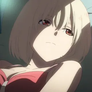 🎗 アニメ, 女の子, 横たわる, 可愛い, 休憩 telegram sticker
