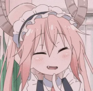 🐉 Tohru Miss Kobayashi's Dragon Maid anime, dragon, maid, cute, funny, kawaii telegram sticker
