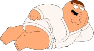 😍 Peter Griffin Family Guy 卡通, 动画, 喜剧, 彼得·格里芬, 恶搞之家 telegram sticker