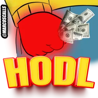 🤑 HODL money, cash, finance, investing, crypto, HODL, stock market telegram sticker