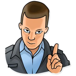 ✋ 男性, 人, 指差し, ジェスチャー telegram sticker